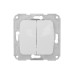 DEA Выключатель 2кл с/у 10А мех. Бел KRANZ
