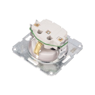 DEA Розетка 1-ая с/з с/у 16А мех. Бел KRANZ