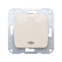 DEA Выключатель (переключатель) 1кл перекрест. с/у 10А мех. бежевый KRANZ DEA Выключатель (переключатель) 1кл перекрест. с/у 10А мех. бежевый KRANZ