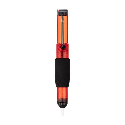 Вакуумный экстрактор припоя (оловоотсос), пластик, прозрачно-красный REXANT