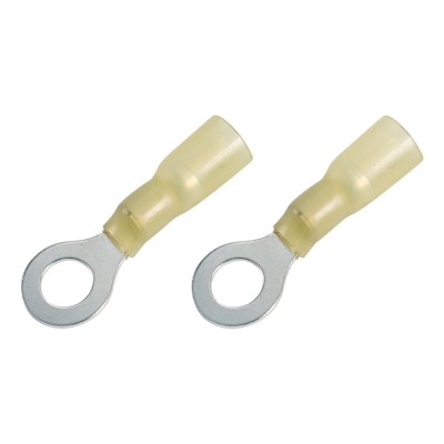 Наконечник кольцевой изолированный термоусаживаемый ø 6.5 мм 4-6 мм² (НКи-т 6.0-6/НКи-т5,5-6) желтый REXANT