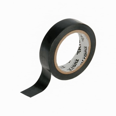 Изолента ПВХ 0,13х15мм, 10м, черная KRANZ Изолента ПВХ 0,13х15мм, 10м, черная KRANZ