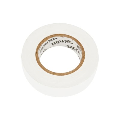 Изолента ПВХ 0,13х19мм, 25м, белая KRANZ Изолента ПВХ 0,13х19мм, 25м, белая KRANZ