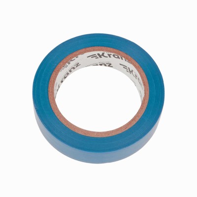 Изолента ПВХ 0,13х15мм, 10м, синяя KRANZ Изолента ПВХ 0,13х15мм, 10м, синяя KRANZ