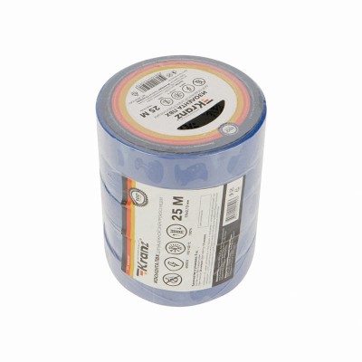 Изолента ПВХ 0,13х19мм, 25м, синяя KRANZ Изолента ПВХ 0,13х19мм, 25м, синяя KRANZ