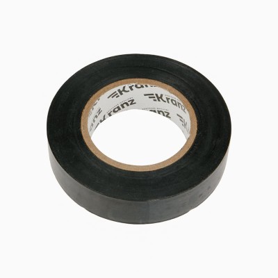 Изолента ПВХ 0,13х19мм, 25м, черная KRANZ Изолента ПВХ 0,13х19мм, 25м, черная KRANZ