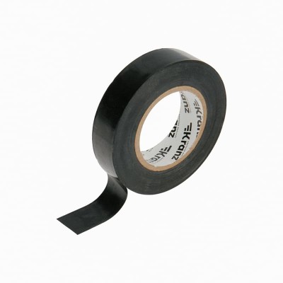 Изолента ПВХ 0,13х19мм, 25м, черная KRANZ Изолента ПВХ 0,13х19мм, 25м, черная KRANZ