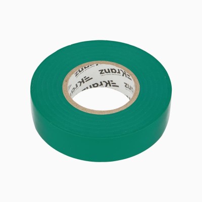 Изолента ПВХ профессиональная, 0,18х19мм, 20м, зеленая KRANZ