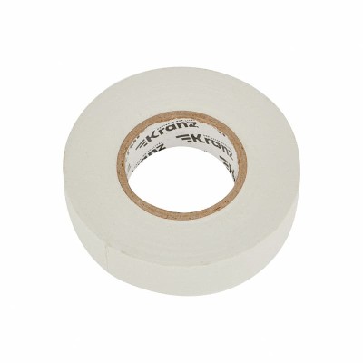 Изолента ПВХ профессиональная, 0,18х19мм, 20м, белая KRANZ