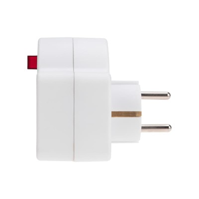 Тройник электрический 16А с/з + 2х2,5А с выключателем и защитными шторками, белый REXANT Тройник электрический 16А с/з + 2х2,5А с выключателем и защитными шторками, белый REXANT