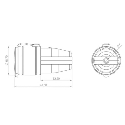 Розетка влагозащищенная переносная с крышкой 1 гнездо, с/з, 16А, IP54, каучук, желтая REXANT Розетка влагозащищенная переносная с крышкой 1 гнездо, с/з, 16А, IP54, каучук, желтая REXANT