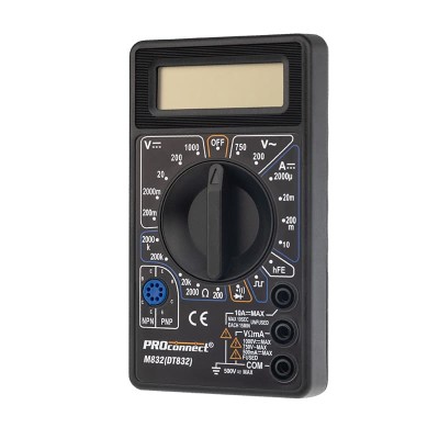 Портативный мультиметр M832 (DT832) PROconnect Портативный мультиметр M832 (DT832) PROconnect