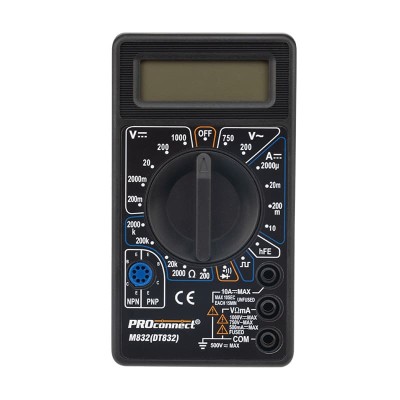 Портативный мультиметр M832 (DT832) PROconnect Портативный мультиметр M832 (DT832) PROconnect