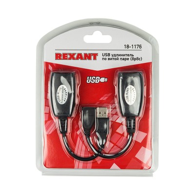 USB удлинитель по витой паре (8p8c) REXANT USB удлинитель по витой паре (8p8c) REXANT
