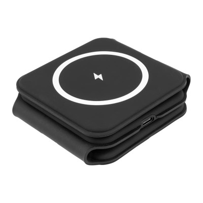 Беспроводное зарядное устройство с MagSafe 3в1, Qi, 15Вт, черный REXANT Беспроводное зарядное устройство с MagSafe 3в1, Qi, 15Вт, черный REXANT