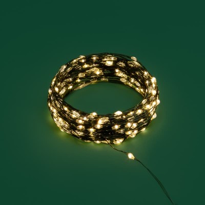 Гирлянда светодиодная Роса с контроллером 30м, 300LED, ТЕПЛЫЙ БЕЛЫЙ, IP20, 230В, зеленый провод NEON-NIGHT Гирлянда светодиодная Роса с контроллером 30м, 300LED, ТЕПЛЫЙ БЕЛЫЙ, IP20, 230В, зеленый провод NEON-NIGHT