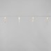 Гирлянда светодиодная Сосульки 1,5 м, 10 LED, прозрачный ПВХ, цвет свечения теплый белый, 2 х АА (батарейки не в комплекте) NEON-NIGHT