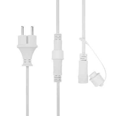 Белт-Лайт 20м, белый каучук, шаг 50см, 40 подвесных патронов, IP44 Белт-Лайт 20м, белый каучук, шаг 50см, 40 подвесных патронов, IP44