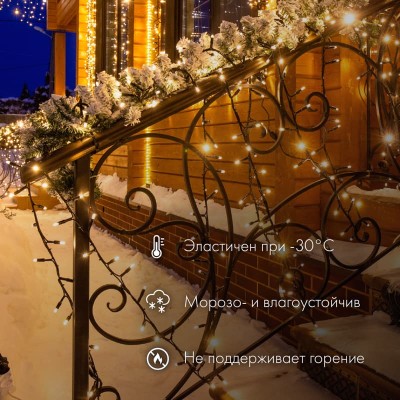 Гирлянда светодиодная Нить 10м 100 LED БЕЛЫЙ белый ПВХ IP65 постоянное свечение 24В соединяется NEON-NIGHT нужен трансформатор 531-100/531-311/531-31 Гирлянда светодиодная Нить 10м 100 LED БЕЛЫЙ белый ПВХ IP65 постоянное свечение 24В соединяется NEON-NIGHT нужен трансформатор 531-100/531-311/531-31