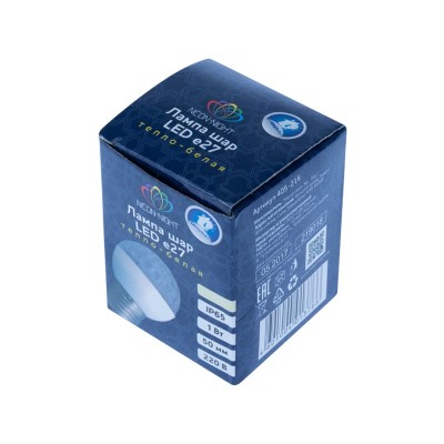 Лампа светодиодная, диаметр 50мм, E27, 9 LED, 1Вт, ТЕПЛЫЙ БЕЛЫЙ, прозрачная колба, 230В NEON-NIGHT Лампа светодиодная, диаметр 50мм, E27, 9 LED, 1Вт, ТЕПЛЫЙ БЕЛЫЙ, прозрачная колба, 230В NEON-NIGHT