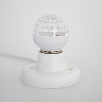 Лампа светодиодная, диаметр 50мм, E27, 9 LED, 1Вт, ТЕПЛЫЙ БЕЛЫЙ, прозрачная колба, 230В NEON-NIGHT Лампа светодиодная, диаметр 50мм, E27, 9 LED, 1Вт, ТЕПЛЫЙ БЕЛЫЙ, прозрачная колба, 230В NEON-NIGHT