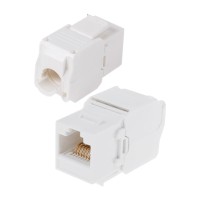 Модуль Keystone Jack RJ-45(8P8C) UTP, CAT 6, тип 180 градусов, самозажимной, белый REXANT Модуль Keystone Jack RJ-45(8P8C) UTP, CAT 6, тип 180 градусов, самозажимной, белый REXANT