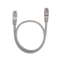 Патч-корд F/UTP, CAT 5e, RJ45-RJ45, 26AWG, LSZH, серый, 0,5м REXANT