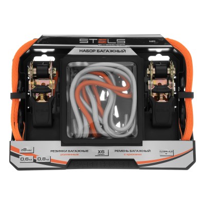Набор стяжек и резинок для фиксации грузов Stels Набор стяжек и резинок для фиксации грузов Stels