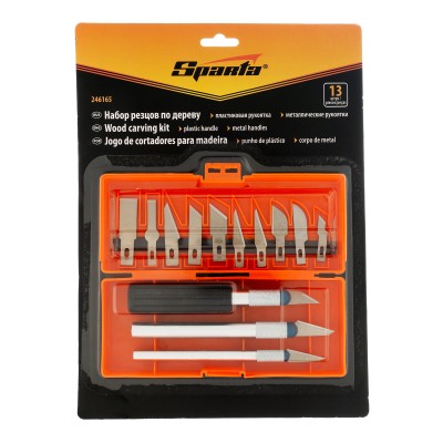 Набор резцов по дереву, пластмассовые рукоятки, 13 шт, Sparta Набор резцов по дереву, пластмассовые рукоятки, 13 шт, Sparta
