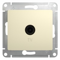 GLOSSA TV РОЗЕТКА оконечная 1дБ, механизм, БЕЖЕВЫЙ