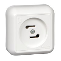 BLANCA О/У РОЗЕТКА РАДИО, 30В, 50-10000Гц, БЕЛЫЙ, опт.уп.