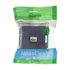 ATN000783 ATLASDESIGN РОЗЕТКА компьютерная RJ45, кат. 5Е, механизм, ГРИФЕЛЬ