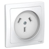 BLANCA С/У РОЗЕТКА СИЛОВАЯ 2К+З, 32А, 250В, БЕЛЫЙ