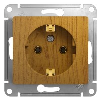 Розетка "Glossa" С/У с б/РАМКИ с ЗК (250В, 16А) Розетка "Glossa" С/У с б/РАМКИ с ЗК (250В, 16А)