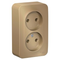 Розетка "Blanca" О/У 2-я изолир.пл. (250В, 16А) Розетка "Blanca" О/У 2-я изолир.пл. (250В, 16А)