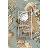 ATLASDESIGN ART РОЗЕТКА с заземлением со шторками, 16А, механизм, БЕЛЫЙ
