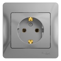 Розетка "Glossa" С/У с ЗК (250В, 16А)