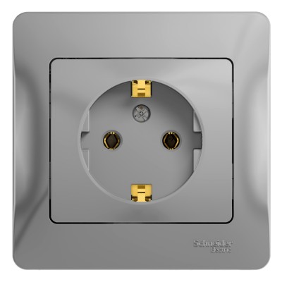 Розетка "Glossa" С/У с ЗК (250В, 16А)
