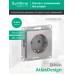 ATLASDESIGN РОЗЕТКА с заземлением без шторок, 16А, механизм, АЛЮМИНИЙ