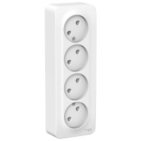 Розетка "Blanca" О/У 4-я (250В, 16А)