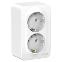 Розетка "Blanca" О/У с ЗК 2-я монт.пл. (250В, 16А, защит.шторки)
