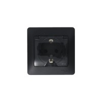 Розетка IP44 "Glossa" С/У с ЗК (250В, 16А, защит.шторки)