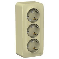 Розетка "Blanca" О/У с ЗК 3-я (250В, 16А, защит.шторки)