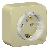 Розетка "Blanca" О/У с ЗК изолир.пл.ком. (250В, 16А, защит.шторки)