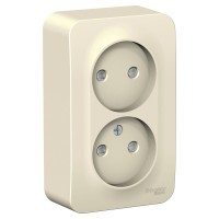 Розетка "Blanca" О/У 2-я изолир.пл. (250В, 16А, защит.шторки)