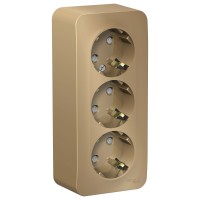 Розетка "Blanca" О/У с ЗК 3-я (250В, 16А, защит.шторки)