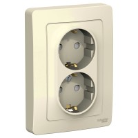 Розетка "Blanca" С/У с ЗК 2-я (250В, 16А, защит.шторки) Розетка "Blanca" С/У с ЗК 2-я (250В, 16А, защит.шторки)