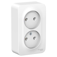 Розетка "Blanca" О/У 2-я (250В, 16А)