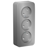 Розетка "Blanca" О/У 3-я (250В, 16А, защит.шторки)