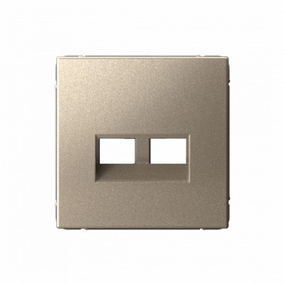 ARTGALLERY НАКЛАДКА ДВОЙНАЯ для информационных функций типа Keystone, ШАМПАНЬ